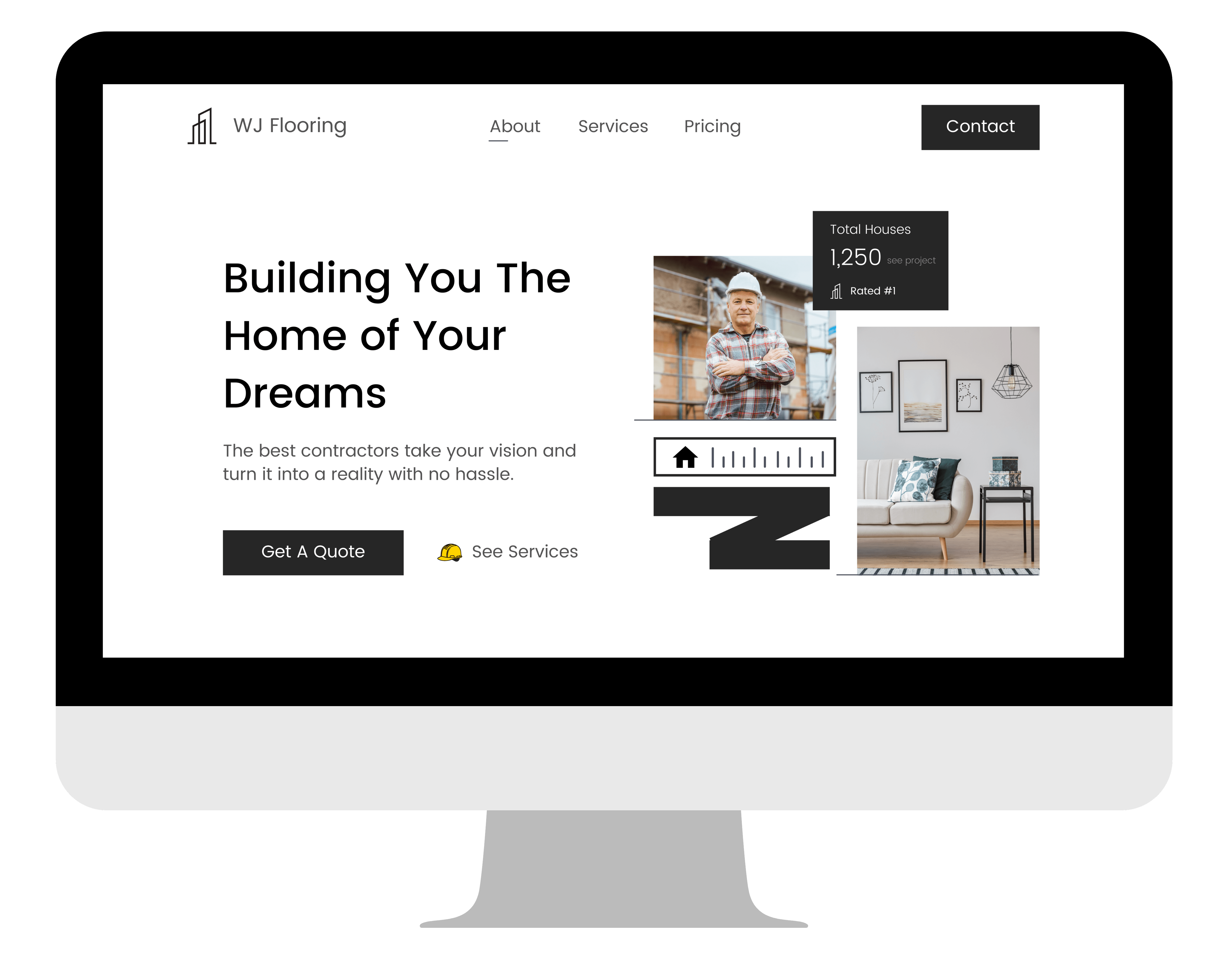 WJ Flooring website design